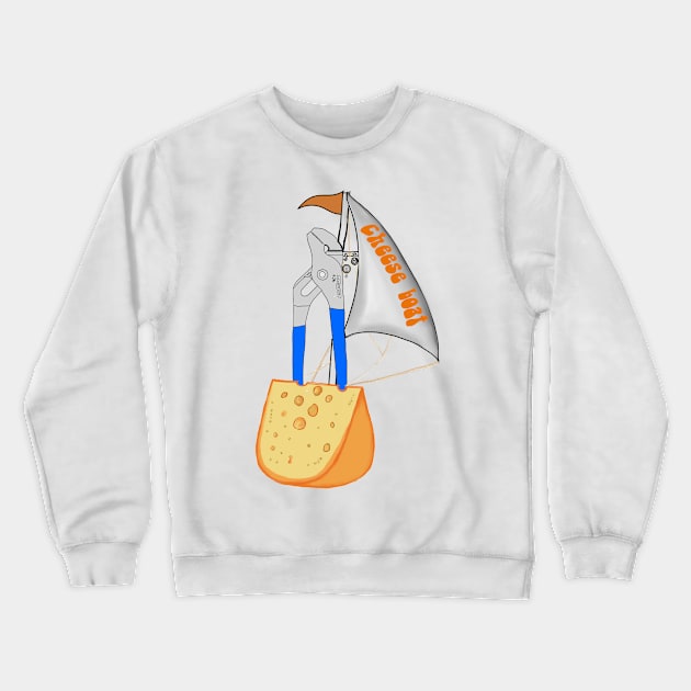 cheese boat Crewneck Sweatshirt by lilydlin